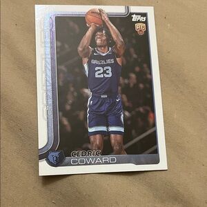 Topps Cedric Coward Grizzlies Rookie Card